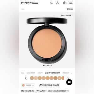 MAC Cosmetics Warm Light to Medium Setting Powder